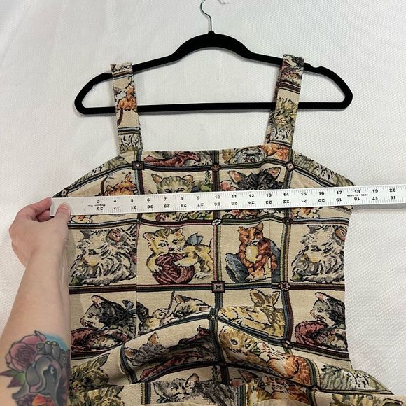 Cider Cat Lover Tapestry Kitten Mini Dress - Picture 5 of 7
